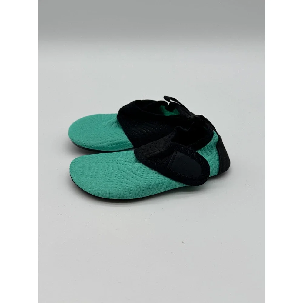 Kids Teal Black Water Shoes Aqua Socks Mesh Beach Pool Size Toddler 5
